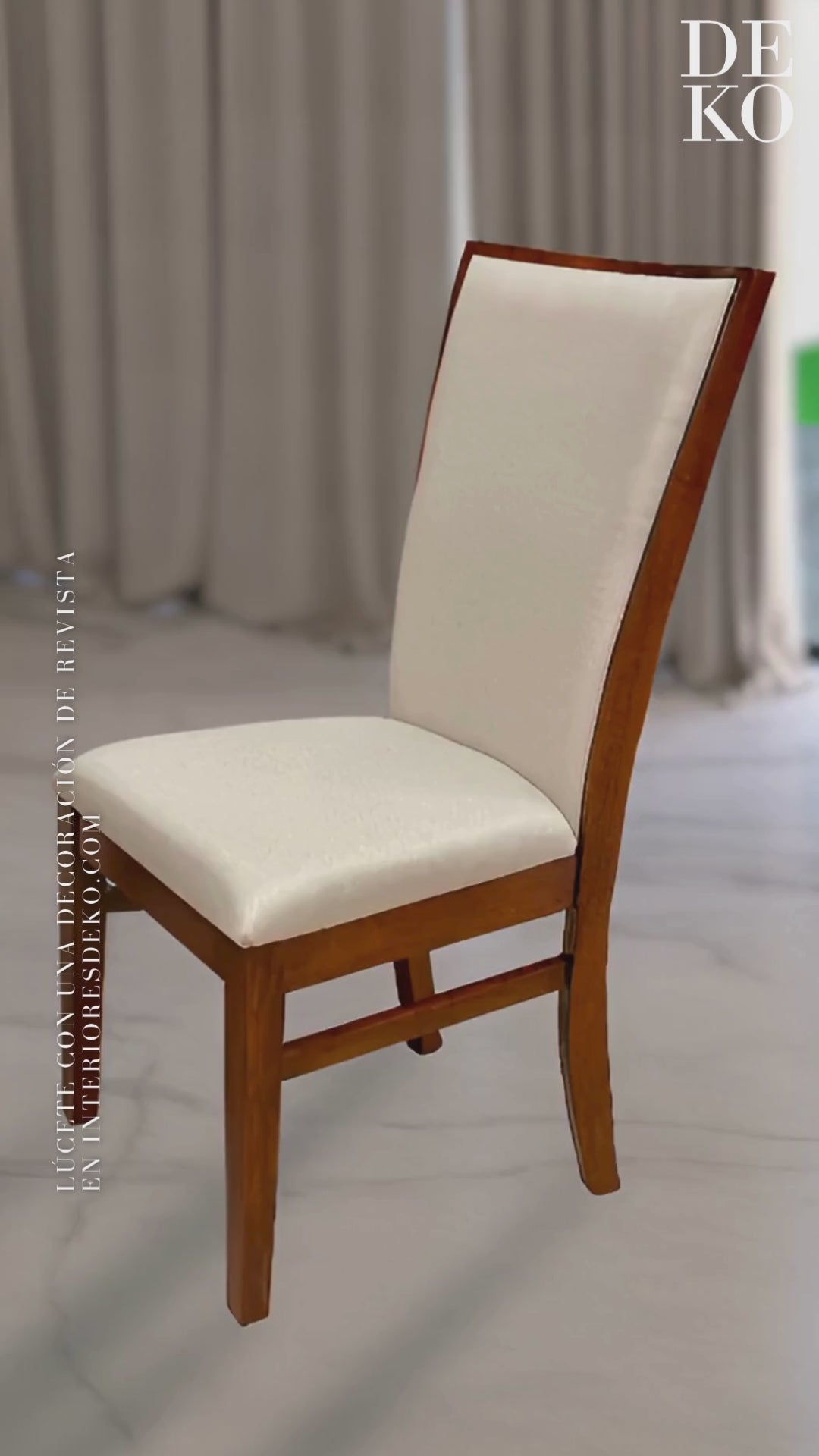 Sillas de madera San Miguel, diseñadas con elegancia y confort artesanal para cualquier comedor