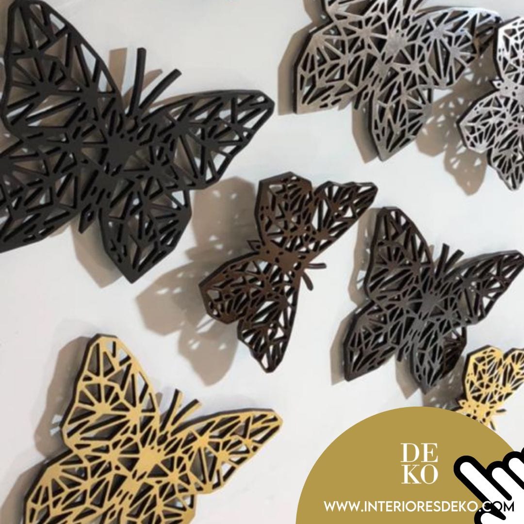Paneles 3D Para Paredes - Modelo Mariposas Poligonales con Envío Gratis en DEKO